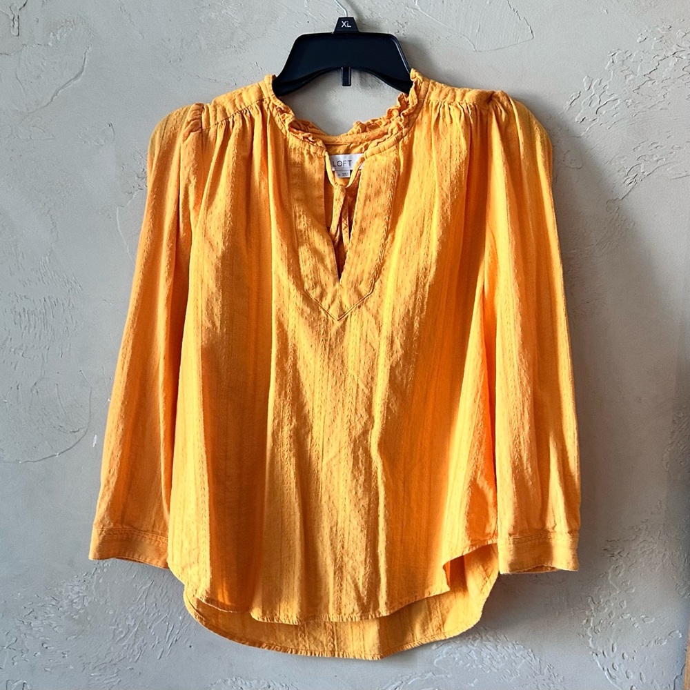 Beautiful LOFT Yellow Blouse